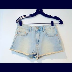 Topshop moto denim shorts hotpants